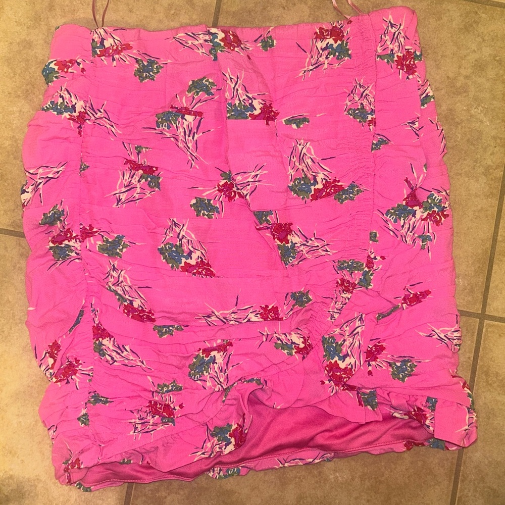 Zara Pink Floral Skirt